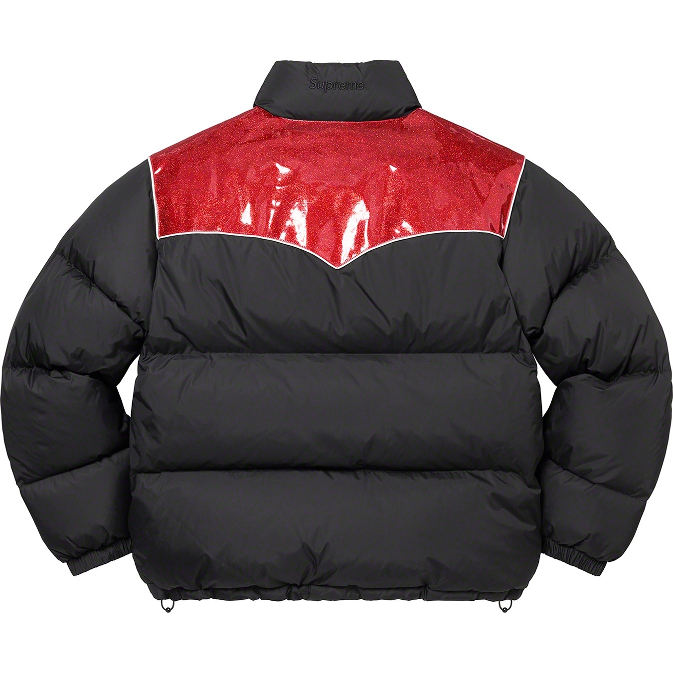 Glitter Yoke Down Puffer Jacket view 2